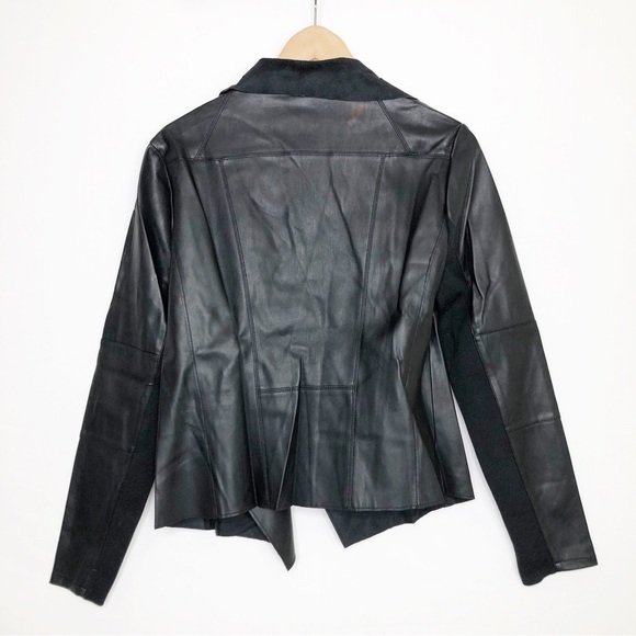 Bagatelle Black, vegan leather open closure jacket - Picture 2 of 11